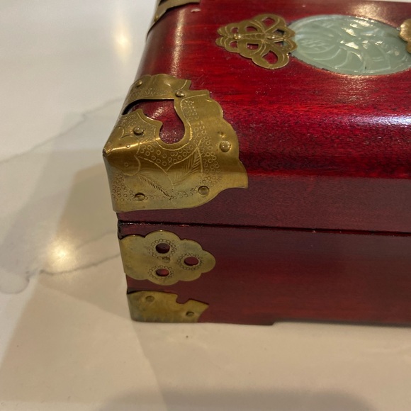 Red Decorative Box with Gold Accents - Picture 4 of 15